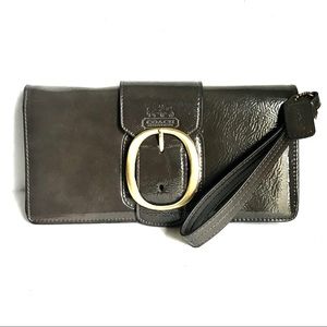 Coach Brown Leatherware Wristlet Wallet